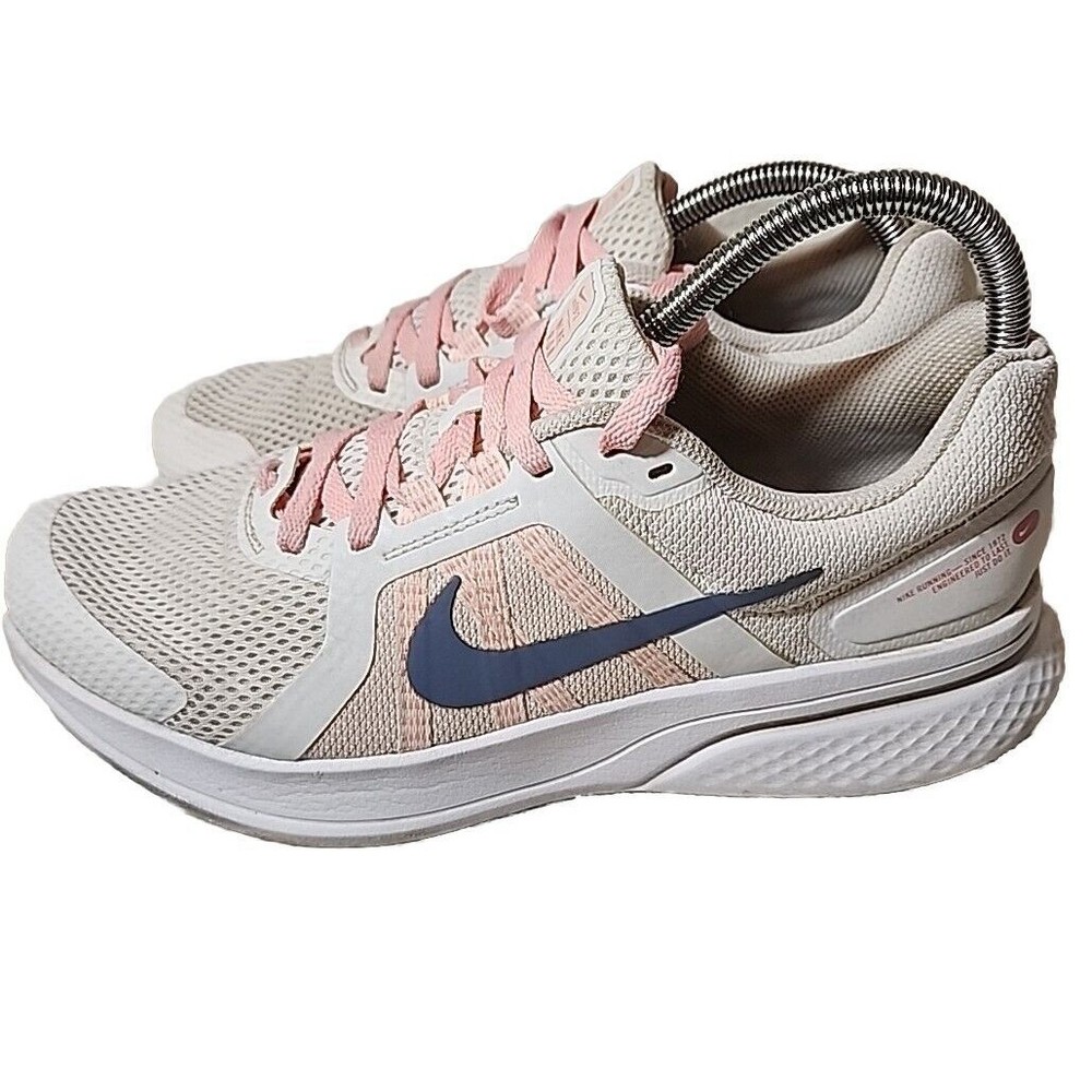 Nike Run Swift 2 Womens Running Shoes White Pink Navy CU3528-100 Size‎ 10.5
